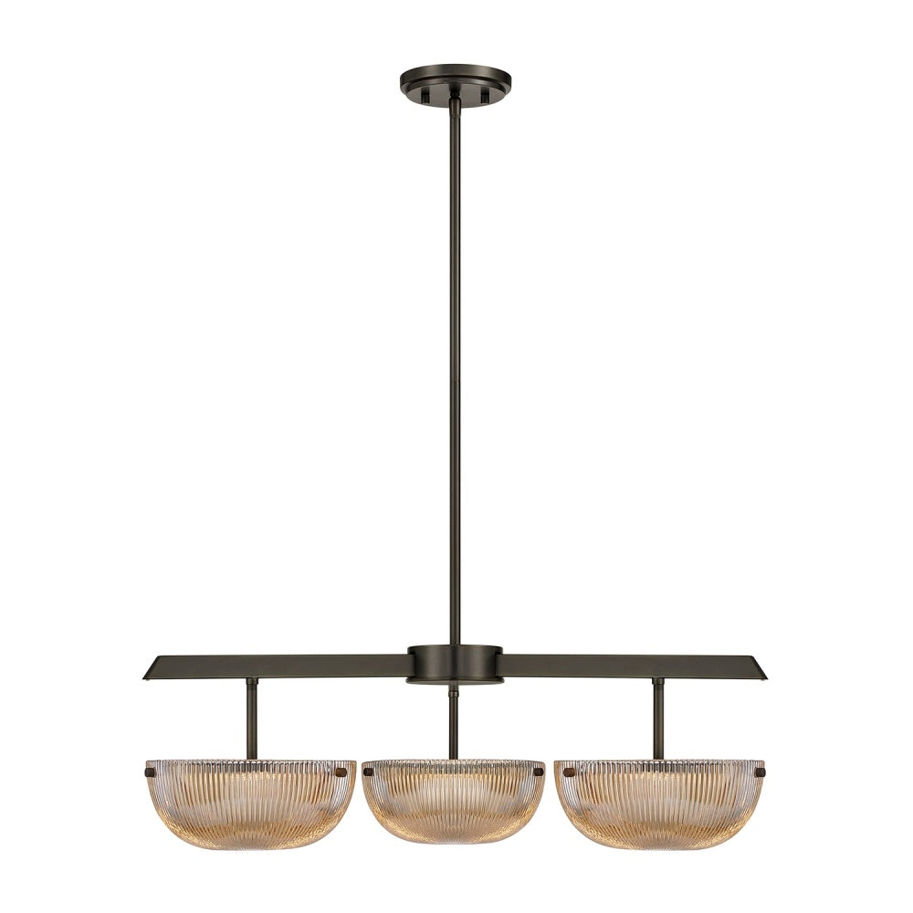 Savoy House Hubbard 3-Light LED Chandelier - Mediterranean Bronze
