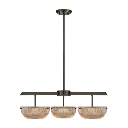 Savoy House Hubbard 3-Light LED Chandelier - Mediterranean Bronze