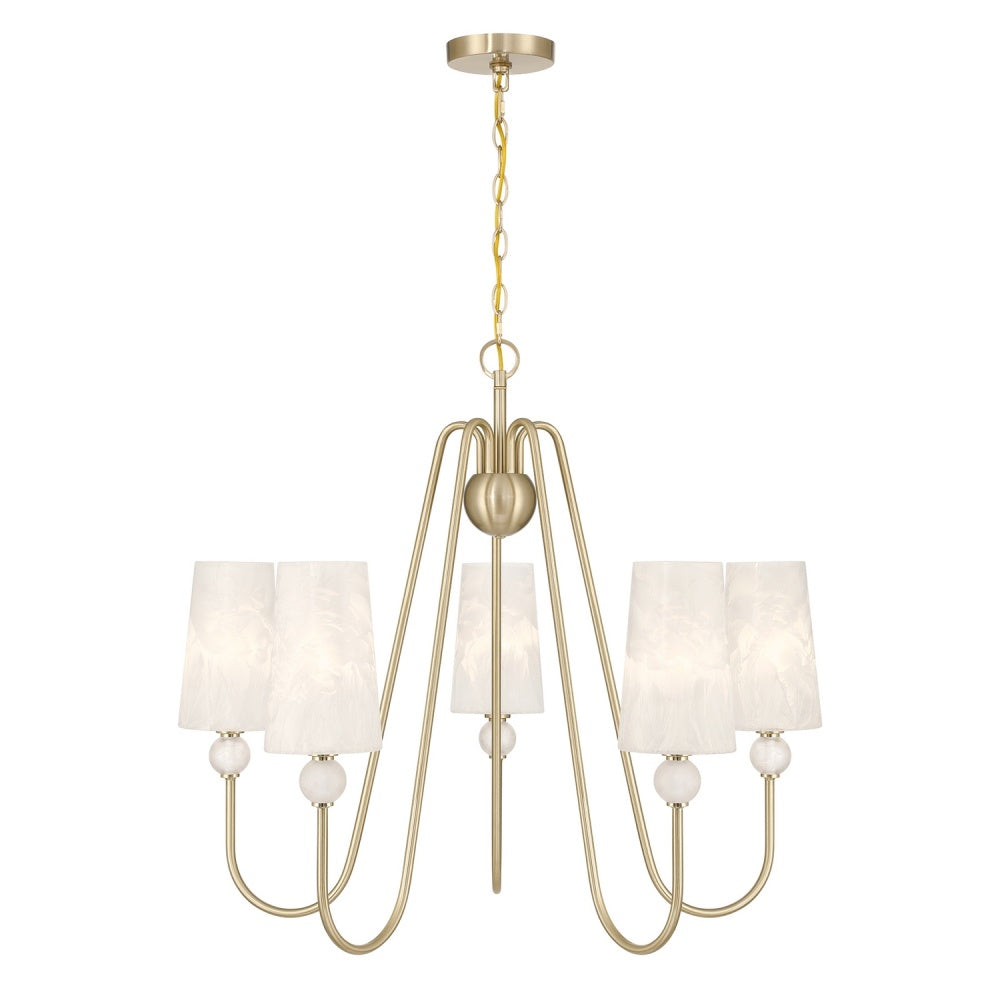Savoy House Sheldon 5-Light Chandelier - Noble Brass