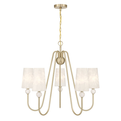 Savoy House Sheldon 5-Light Chandelier - Noble Brass