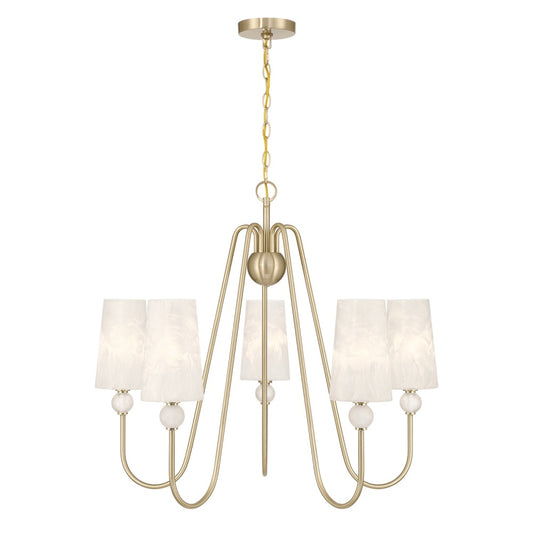 Savoy House Sheldon 5-Light Chandelier - Noble Brass