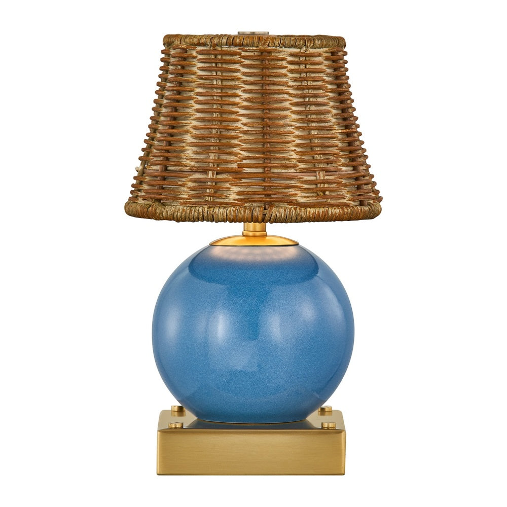 Savoy House Sally 1-Light Rechargable Table Lamp - Blue