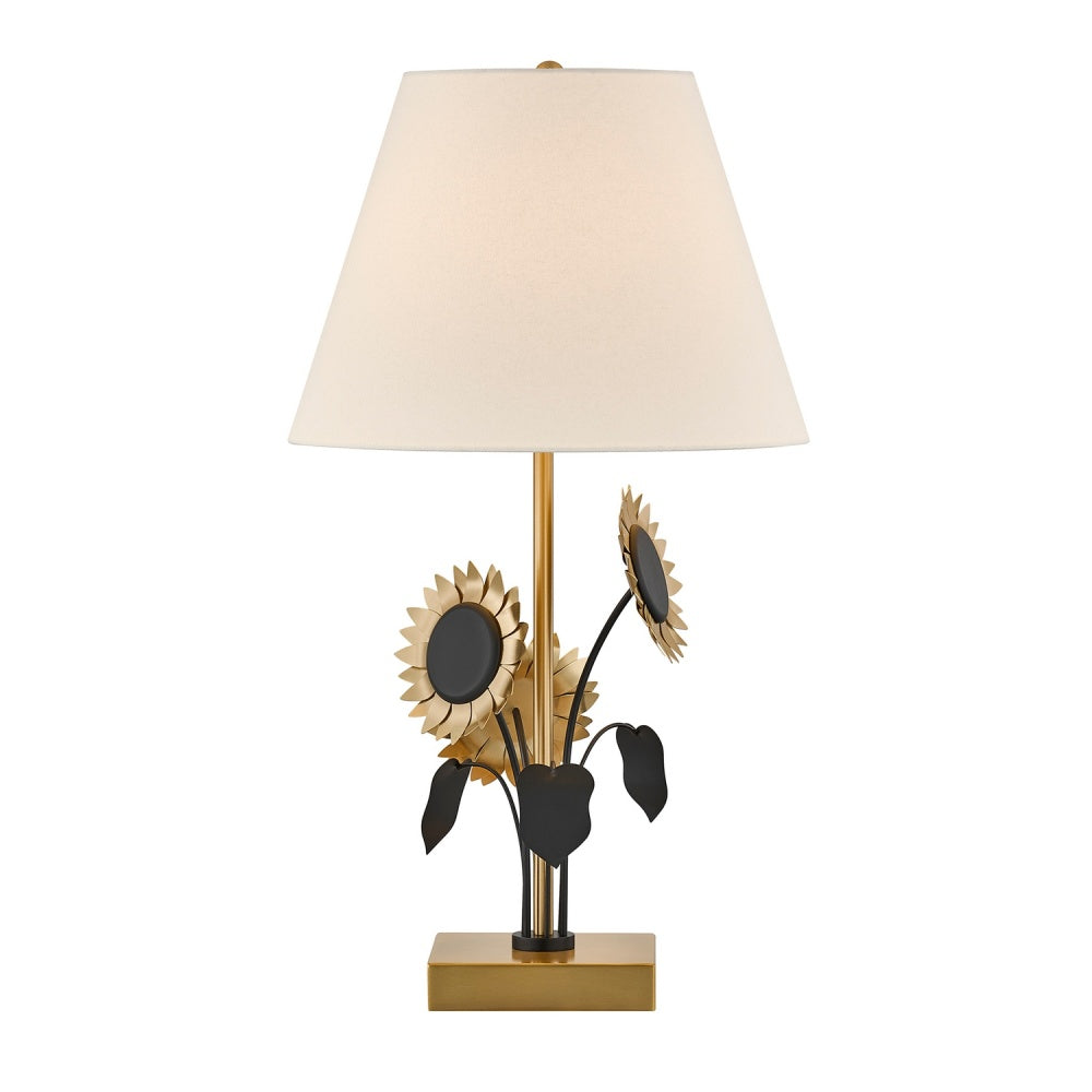 Savoy House Amelia 1-Light Table Lamp - Brass and Black