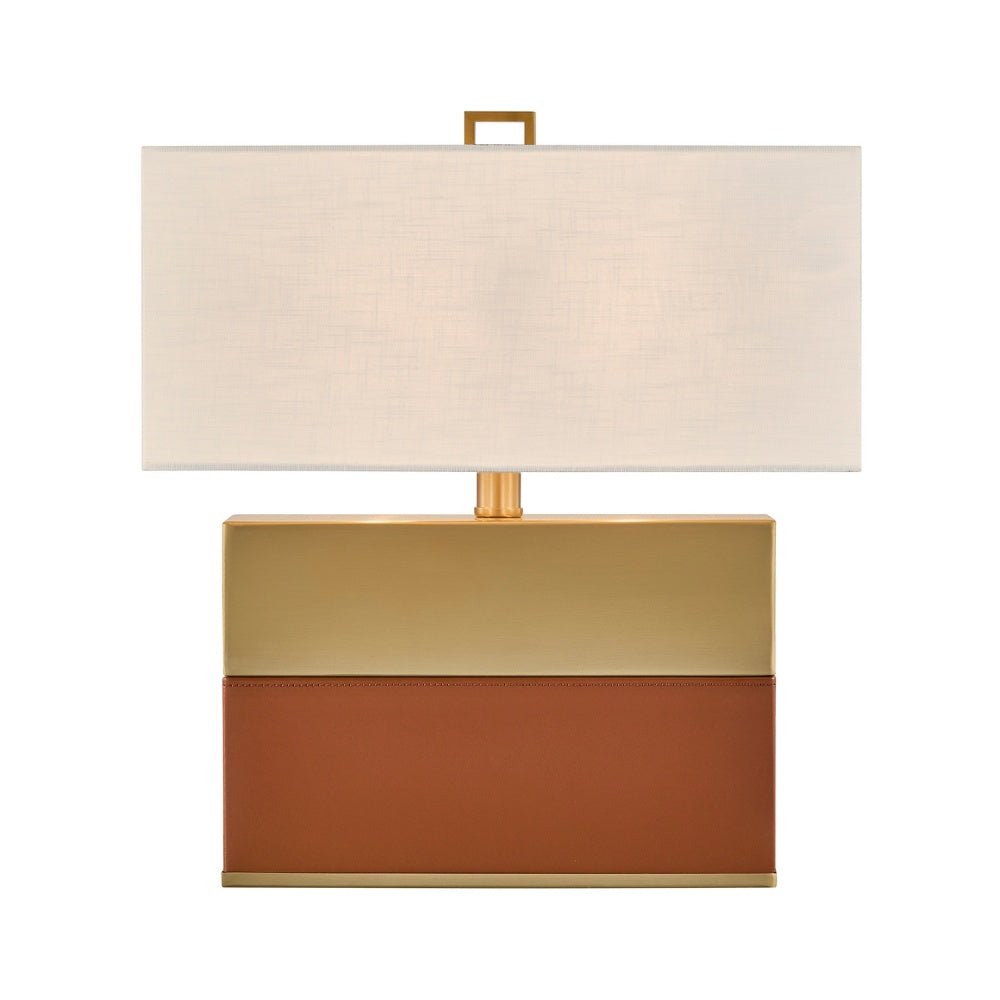 Savoy House Oliver 1-Light Table Lamp - Honey Brown and Brown