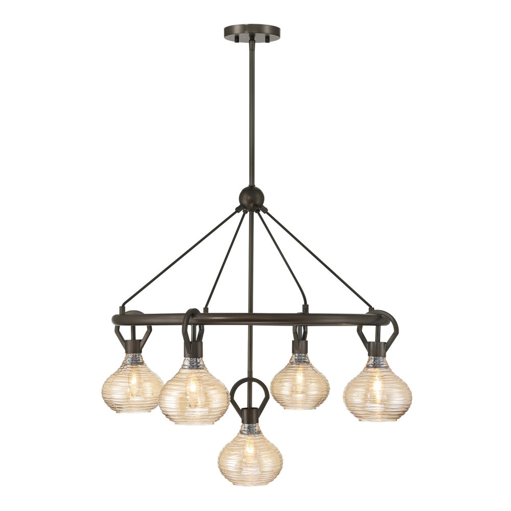 Savoy House Sheriden 5-Light Chandelier - Mediterranean Bronze
