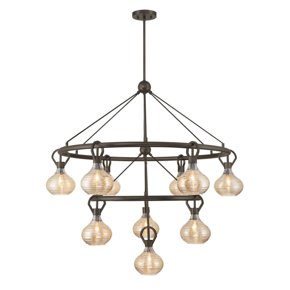 Savoy House Sheriden 10-Light Chandelier - Mediterranean Bronze