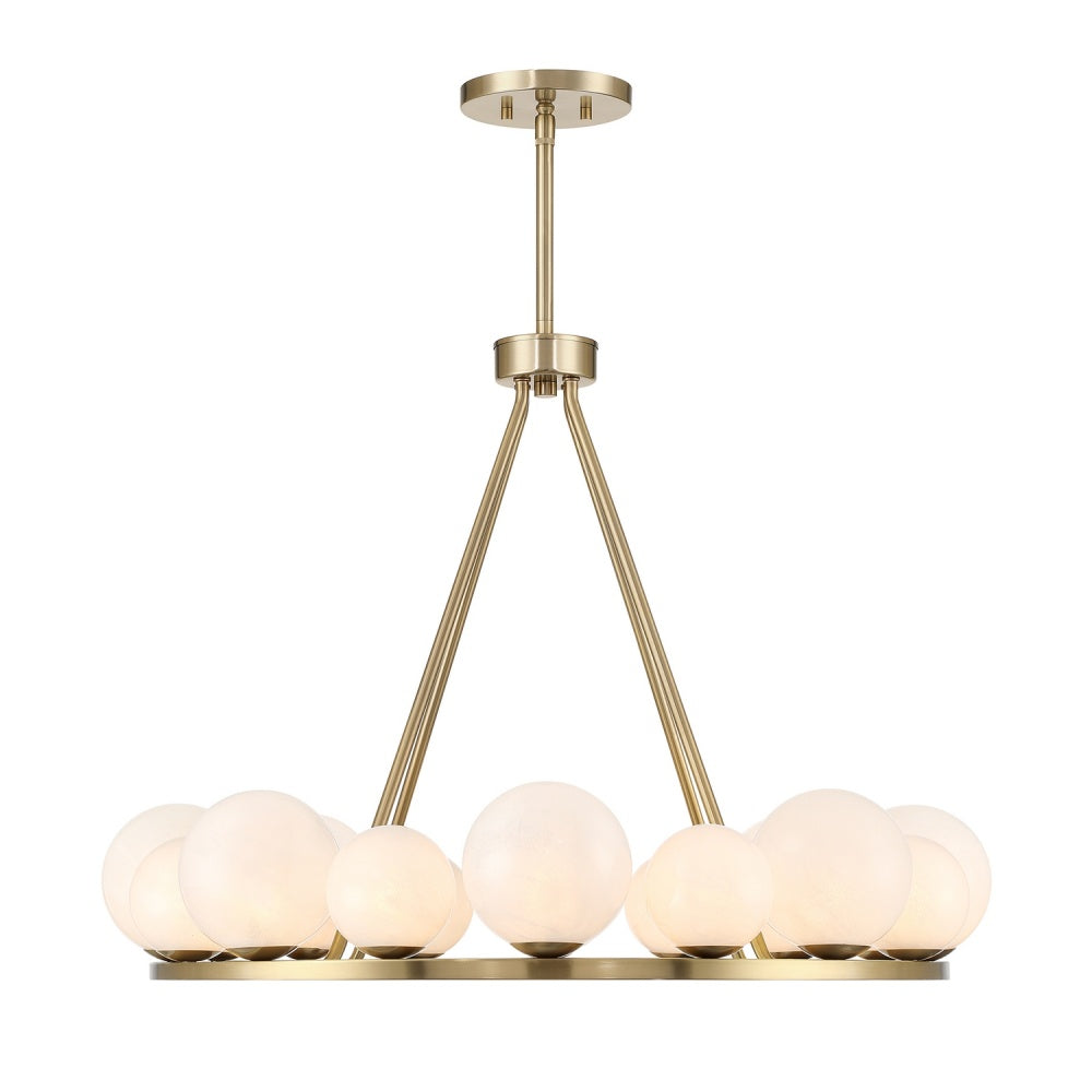 Savoy House Loudon 16-Light Chandelier - Noble Brass