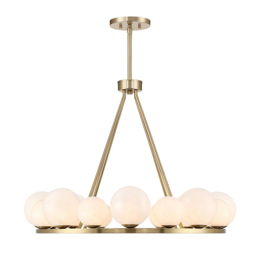 Savoy House Loudon 16-Light Chandelier - Noble Brass