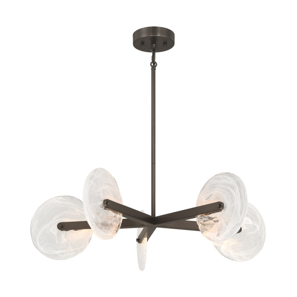 Savoy House Ainslie 5-Light LED Chandelier - Mediterranean Bronze