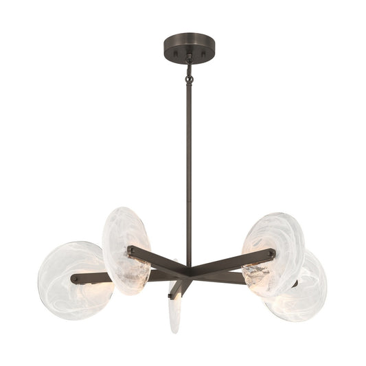 Savoy House Ainslie 5-Light LED Chandelier - Mediterranean Bronze