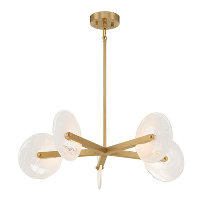 Savoy House Ainslie 5-Light LED Chandelier - Warm Brass