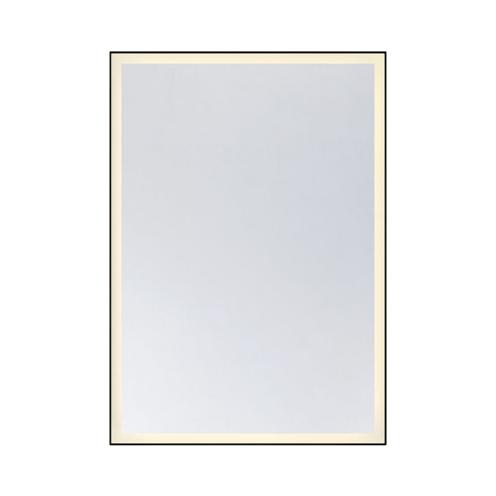 Savoy House Paulding 42" x 60" LED Frontlit Mirror with Black Frame - Black