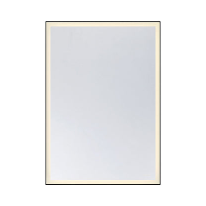 paulding 42 x 60 led frontlit mirror with black frame in 2 1