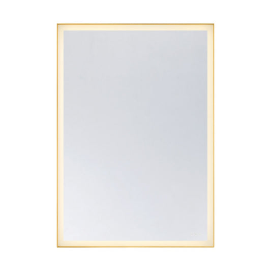 Savoy House Paulding 42" x 60" LED Rectangle Frontlit Mirror with Gold Frame - Gold