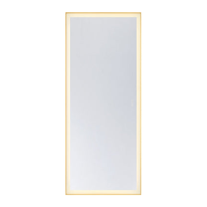 Savoy House Paulding 30" x 72" LED Rectangle Frontlit Mirror with Gold Frame - Gold