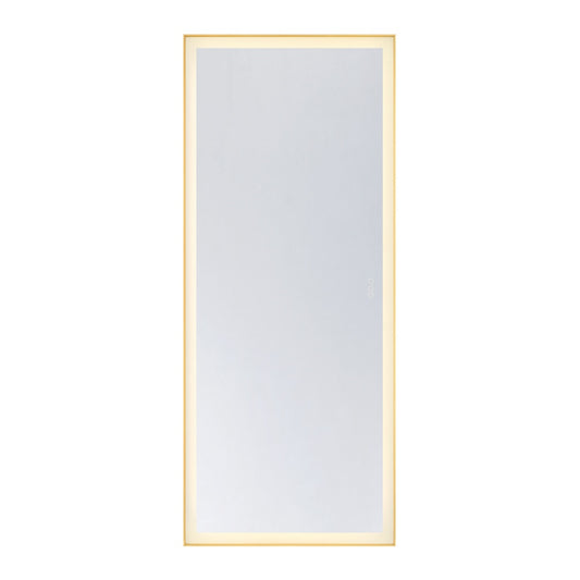 Savoy House Paulding 30" x 72" LED Rectangle Frontlit Mirror with Gold Frame