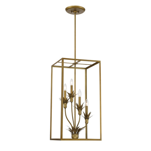 Savoy House Strathmore 4-Light Pendant - Antique Patina
