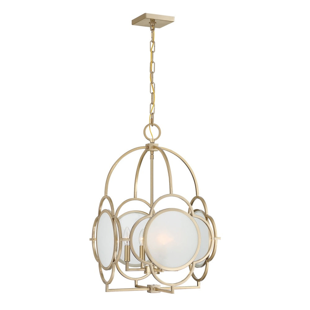 Savoy House Damen 4-Light Pendant - Noble Brass