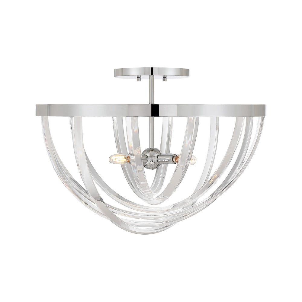 Savoy House Jennings 4-Light Semi-Flush - Polished Chrome