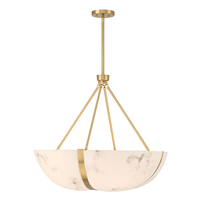 Savoy House Chalfont 4-Light Pendant - Warm Brass
