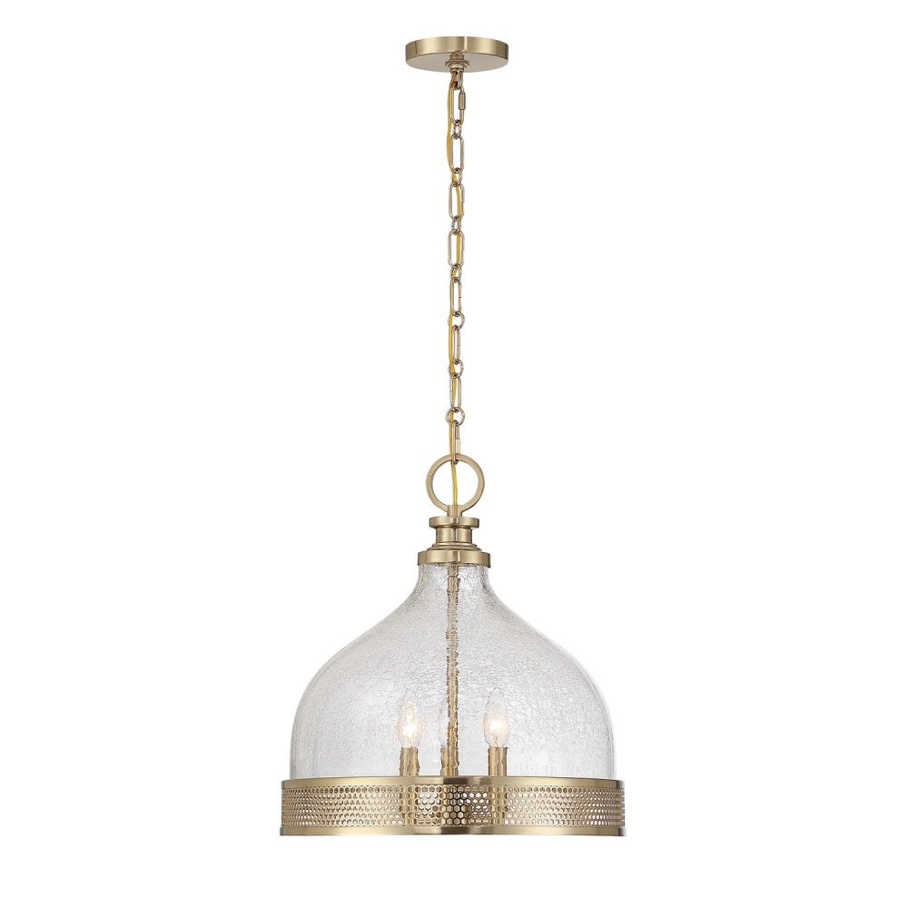 Savoy House Stern 3-Light Pendant - Noble Brass