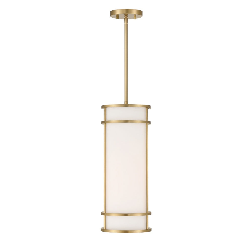 Savoy House Porter 1-Light Mini-Pendant - Warm Brass
