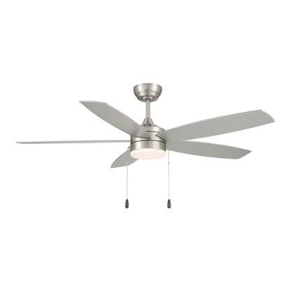Savoy House 52" LED Ceiling Fan with Opal Glass Light Kit - Brushed Nickel
