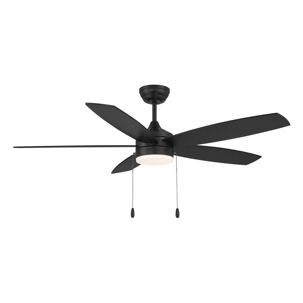Savoy House 52" Ceiling Fan, 7.63"H - Matte Black