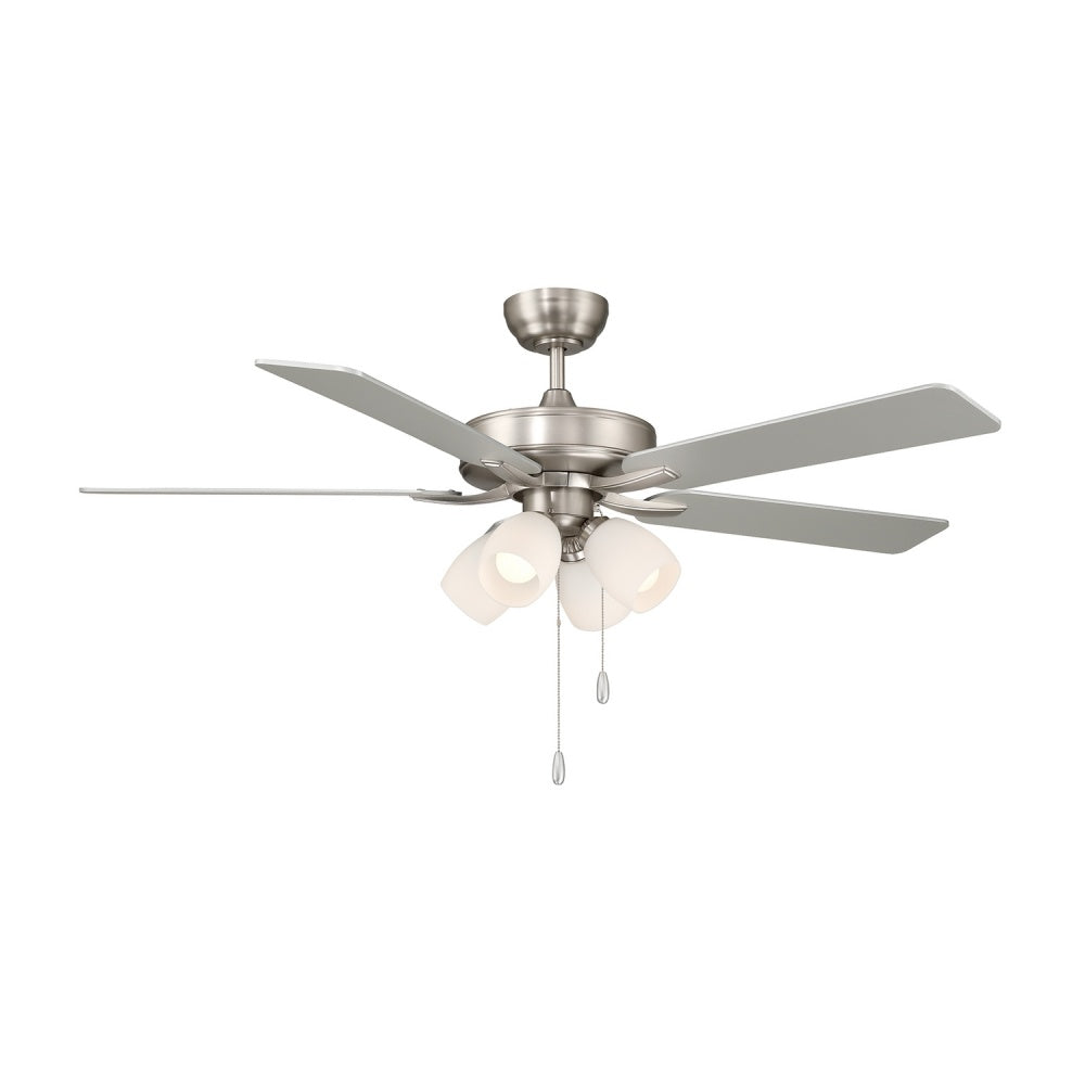 Savoy House 52" Ceiling Fan, 12.63"H - Brushed Nickel