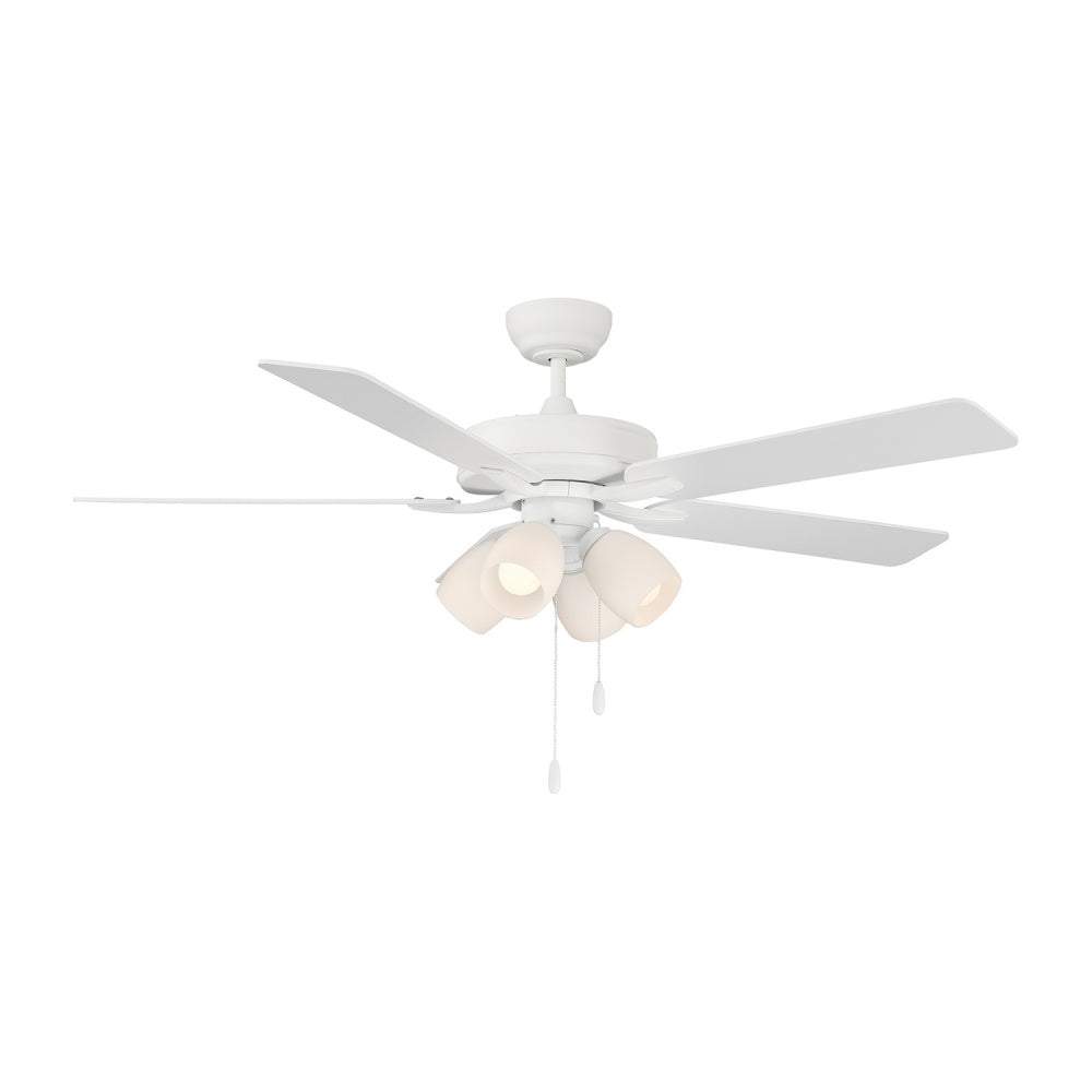 Savoy House 52" Ceiling Fan, 12.63"H - White