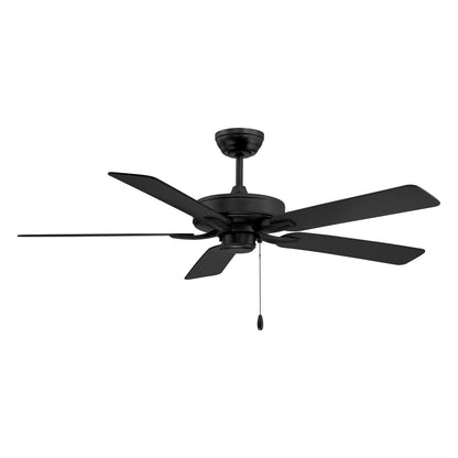 Savoy House 52" Ceiling Fan, 7.75"H - Matte Black