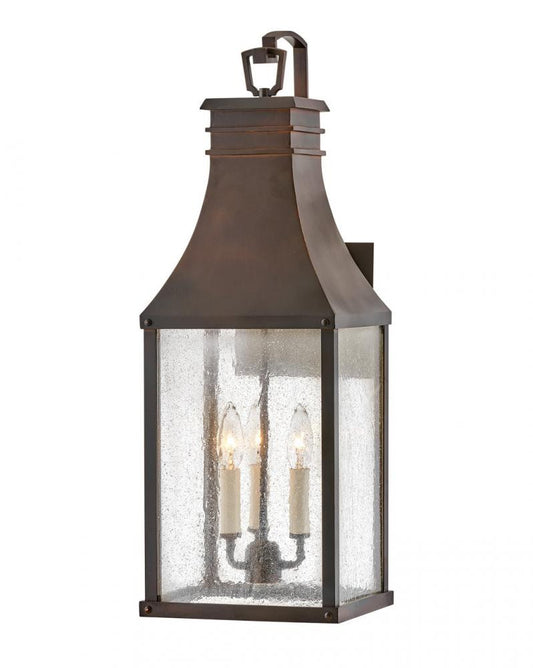Hinkley Beacon Hill Outdoor Wall Lantern Aluminum, Blackened Copper