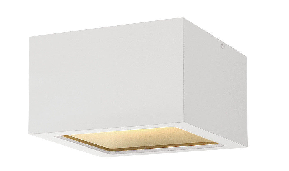 Hinkley Kube LED Outdoor Flush Mount Satin White