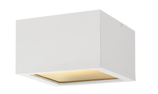 Hinkley Kube LED Outdoor Flush Mount Satin White