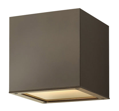 Hinkley Kube LED Outdoor Wall Mount Lantern Bronze