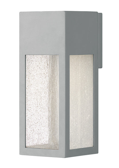 Hinkley Rook Outdoor Wall Mount Lantern Titanium