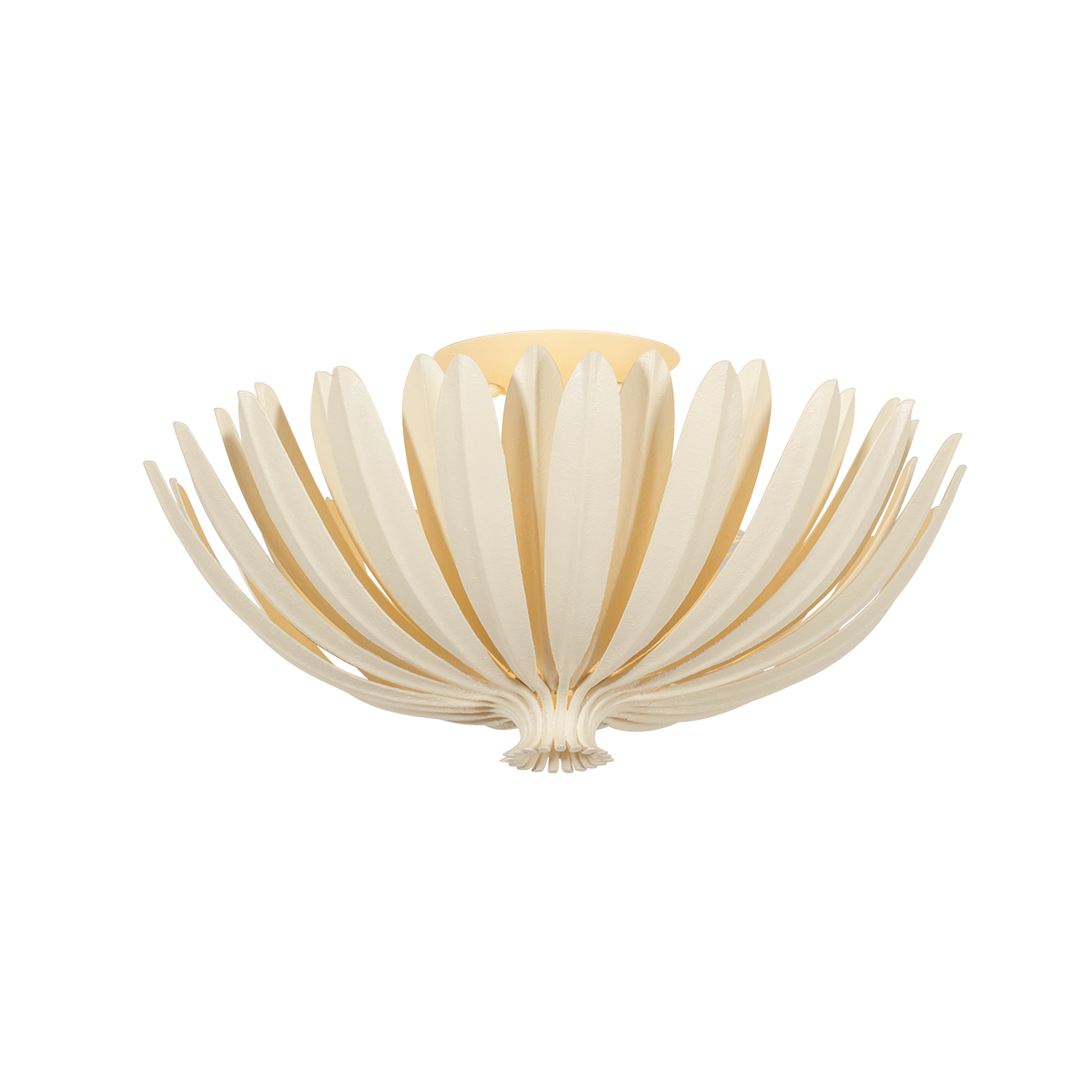 Hudson Valley Whitfield 3-Light Semi-Flush Mount Cream Plaster