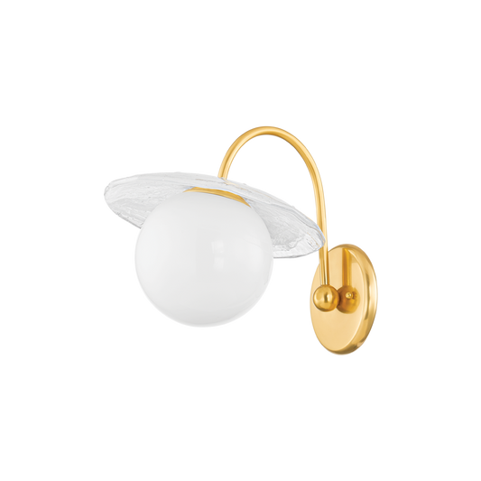 Hudson Valley Stampford Wall Sconce Aged Brass