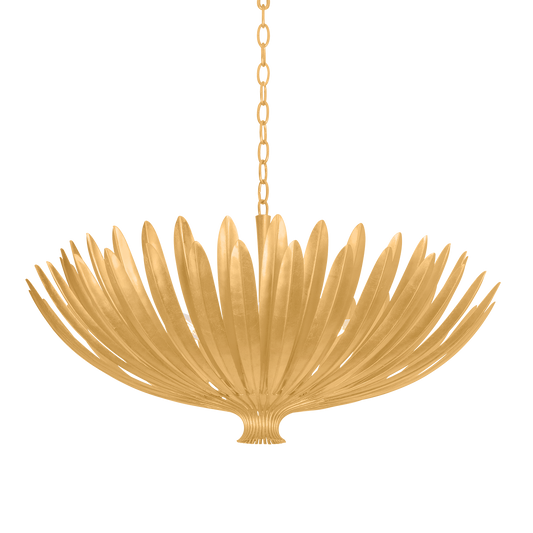 Hudson Valley Whitfield 8-Light Chandelier Vintage Gold Leaf