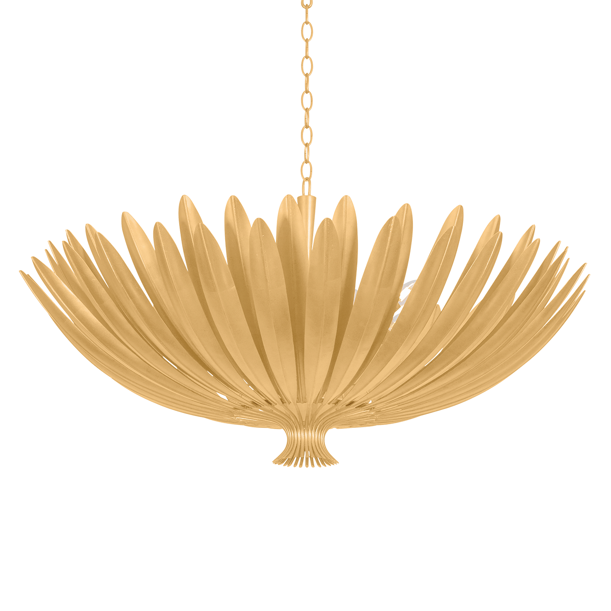 Hudson Valley Whitfield 12-Light Chandelier Vintage Gold Leaf