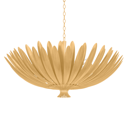 Hudson Valley Whitfield 12-Light Chandelier Vintage Gold Leaf
