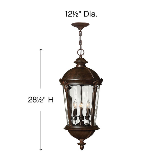 Hinkley Windsor Outdoor Hanging Lantern Black