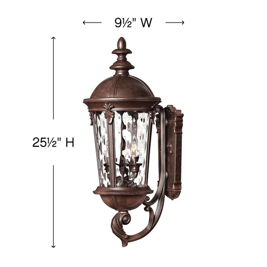Hinkley Windsor Outdoor Wall Mount Lantern Black