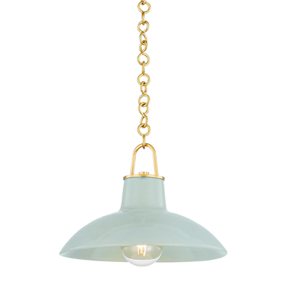 Hudson Valley Pottersville 12.5" Pendant Aged Brass