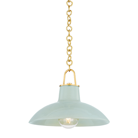 Hudson Valley Pottersville 12.5" Pendant Aged Brass