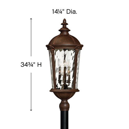 Hinkley Windsor Outdoor Post Top or Pier Mount Lantern Black