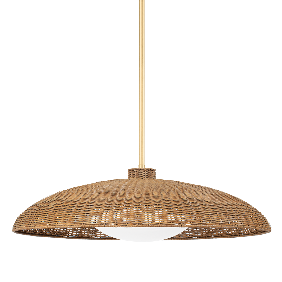 Hudson Valley Delano 32.5" Pendant Vintage Gold Leaf