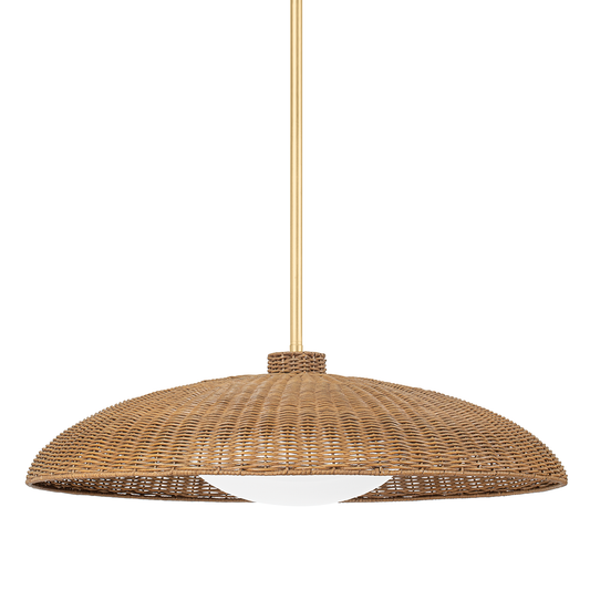 Hudson Valley Delano 32.5" Pendant Vintage Gold Leaf
