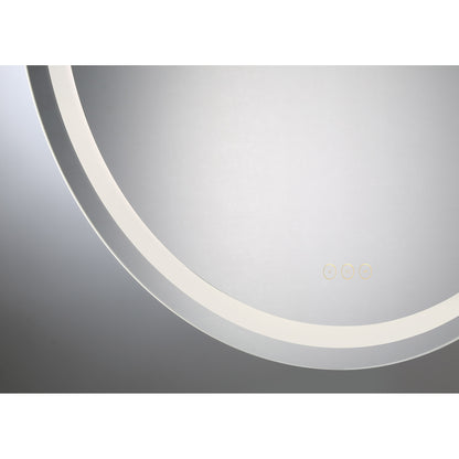 Oneida LED Round Frontlit Mirror