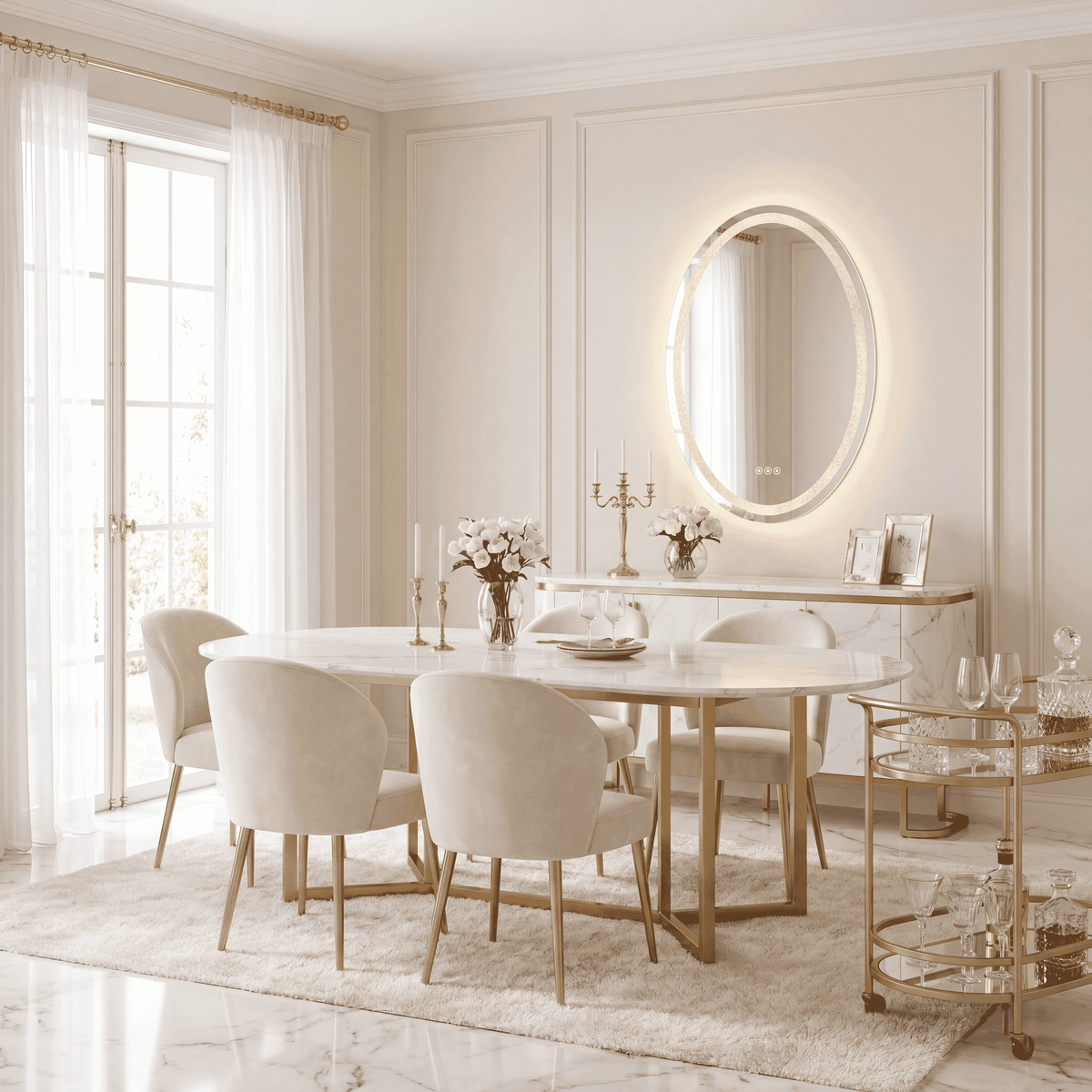 Savoy House Cordova 24" x 36" LED Oval Frontlit Mirror